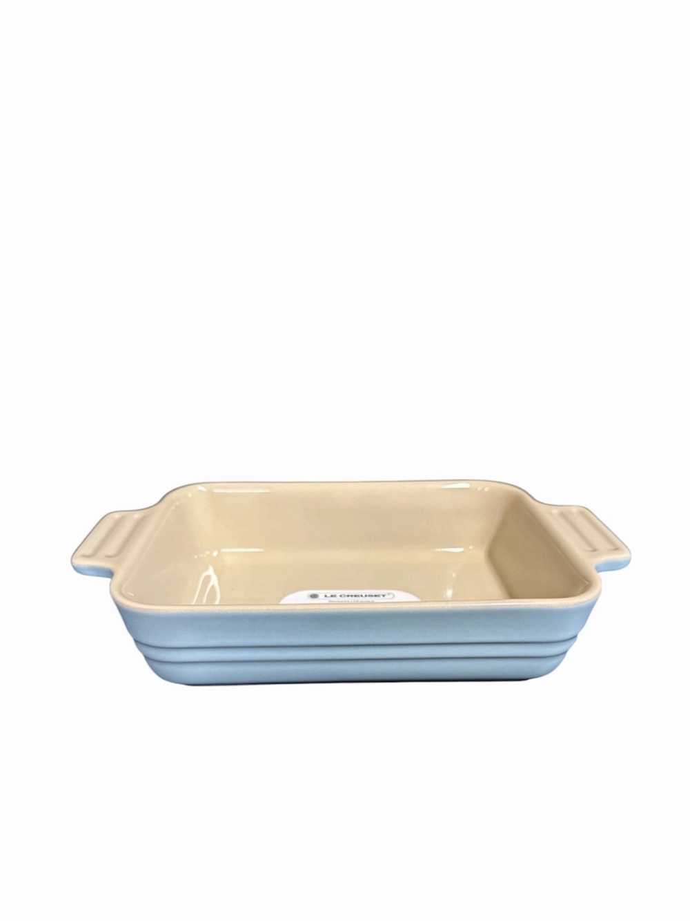 NEW Le Creuset Sky Blue Discontinued Color 18cm Rectangular Baking Dish